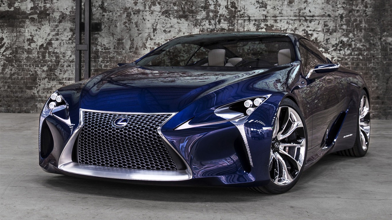 2012 Lexus LF-LC Concept Bleu fonds d'écran HD #6 - 1366x768