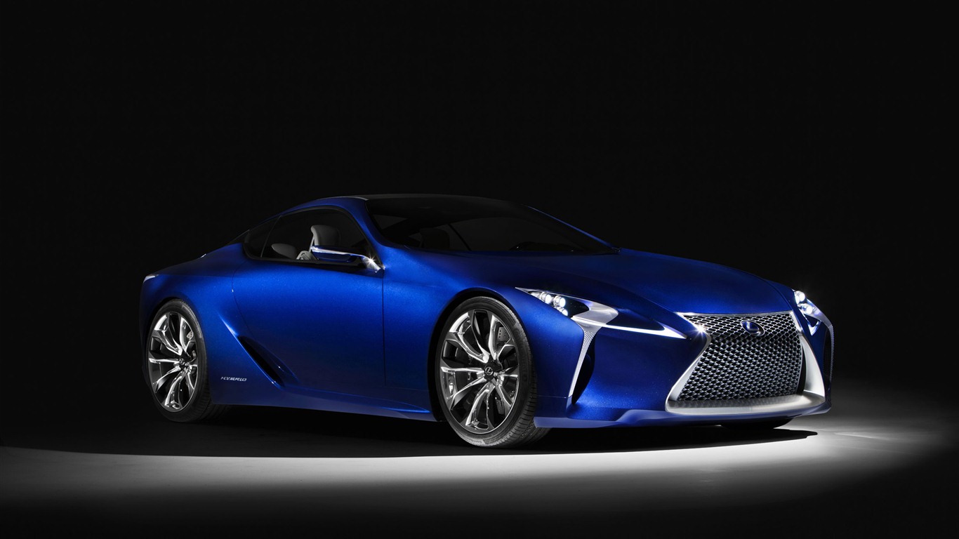 2012 Lexus LF-LC Blue concept 雷克薩斯 藍色概念車 高清壁紙 #8 - 1366x768
