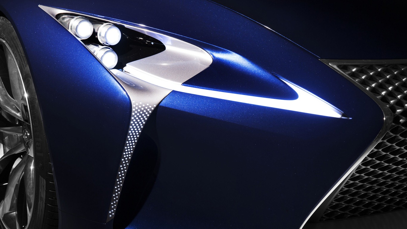2012 Lexus LF-LC Blue concept 雷克薩斯 藍色概念車 高清壁紙 #11 - 1366x768