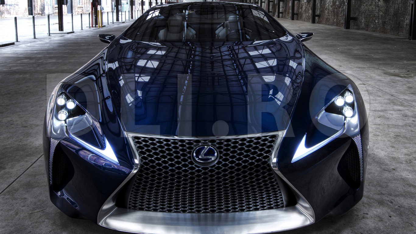 2012 Lexus LF-LC Modré koncepce HD Tapety na plochu #15 - 1366x768