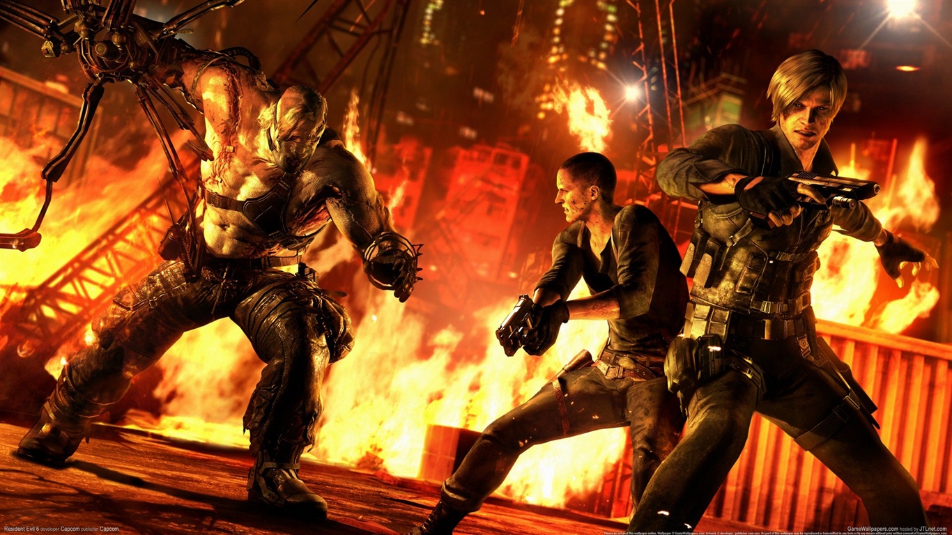 Resident Evil 6 HD game wallpapers #15 - 1366x768