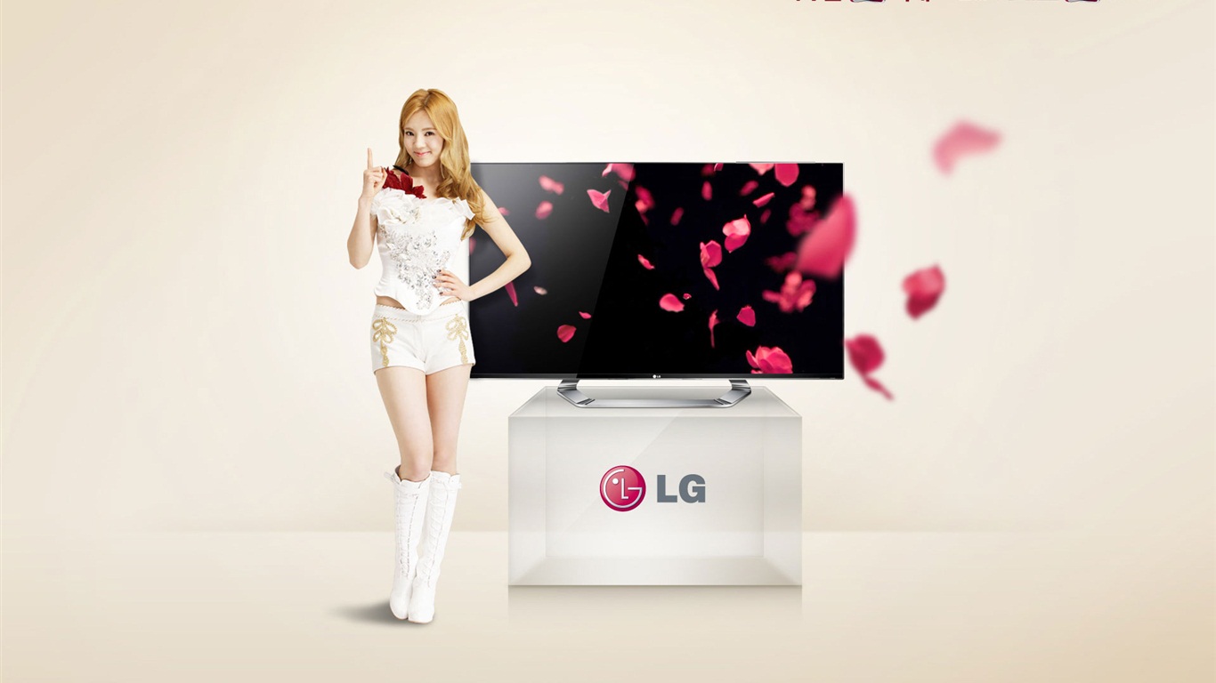 Girls Generation ACE a LG poznámky Inzeráty HD Tapety na plochu #13 - 1366x768