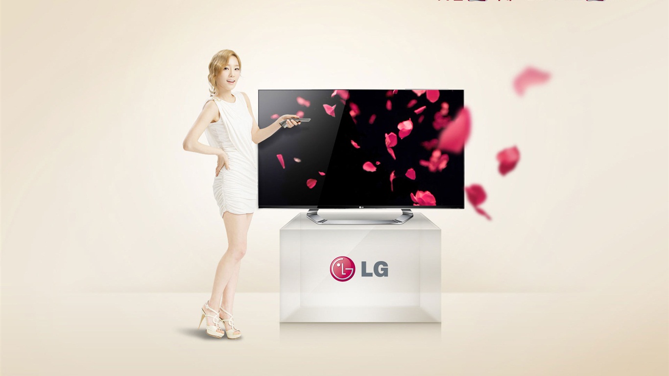 Girls Generation ACE y endosos LG anuncios fondos de pantalla HD #14 - 1366x768