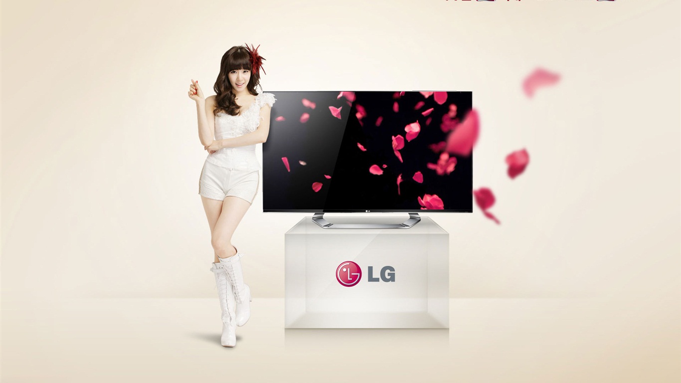 Girls Generation ACE et avenants LG annonces HD fonds d'écran #15 - 1366x768