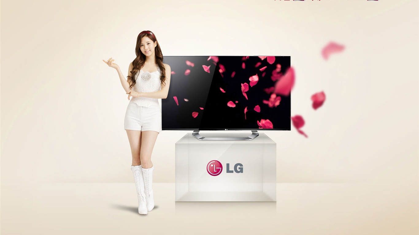 Girls Generation ACE y endosos LG anuncios fondos de pantalla HD #16 - 1366x768