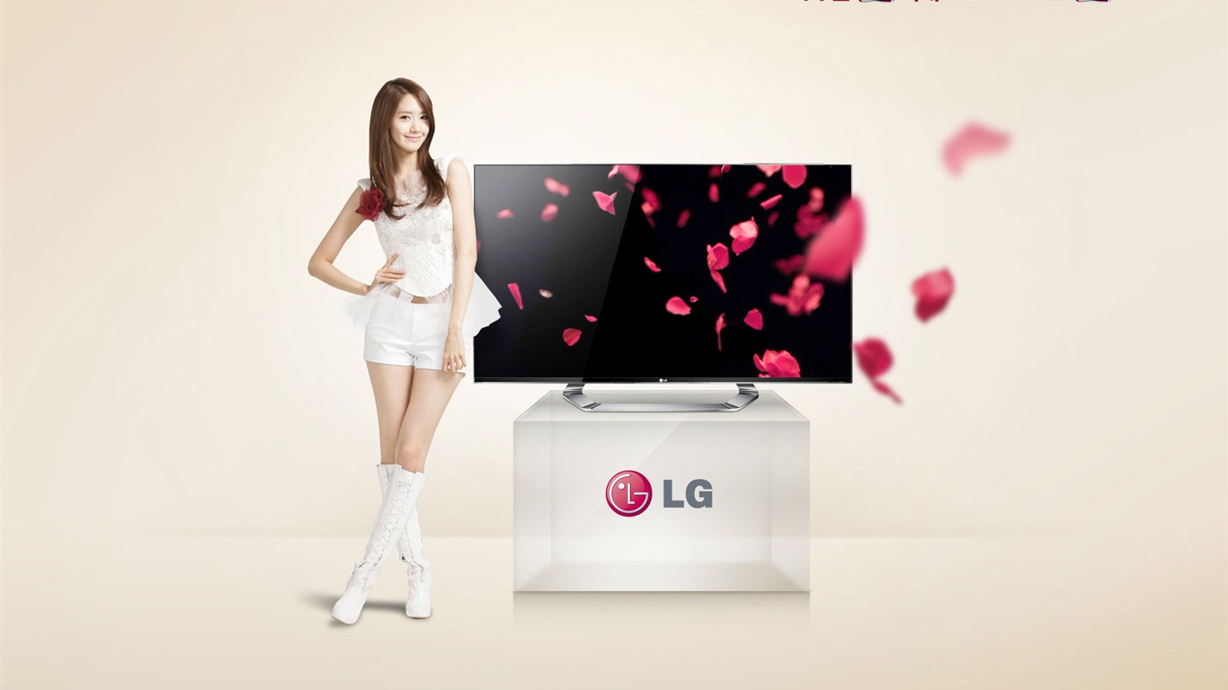 Girls Generation ACE y endosos LG anuncios fondos de pantalla HD #20 - 1366x768