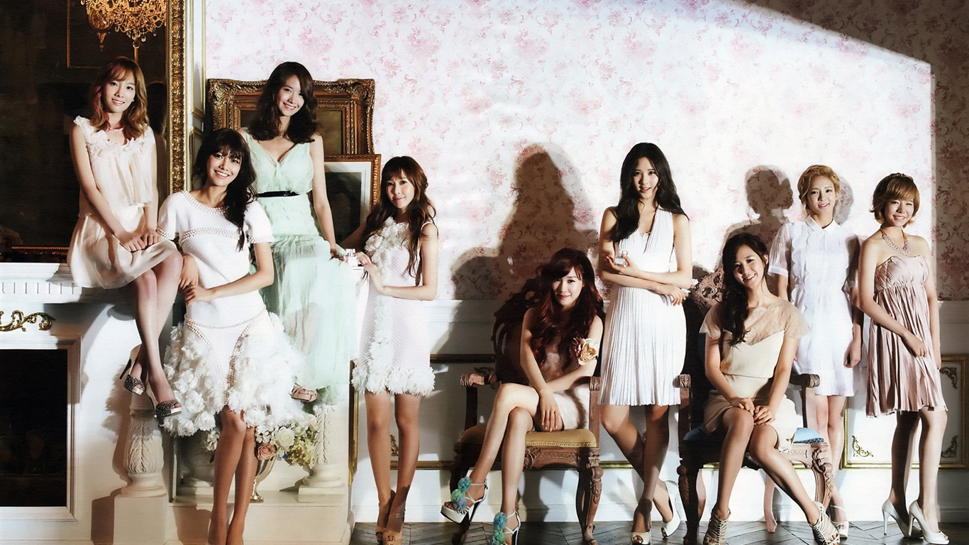 소녀 시대 최신의 HD 배경 화면 모음 #5 - 1366x768