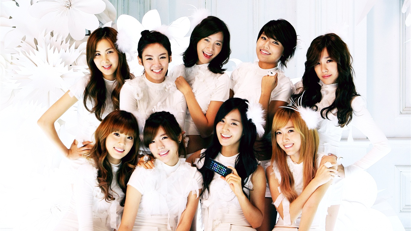 소녀 시대 최신의 HD 배경 화면 모음 #20 - 1366x768