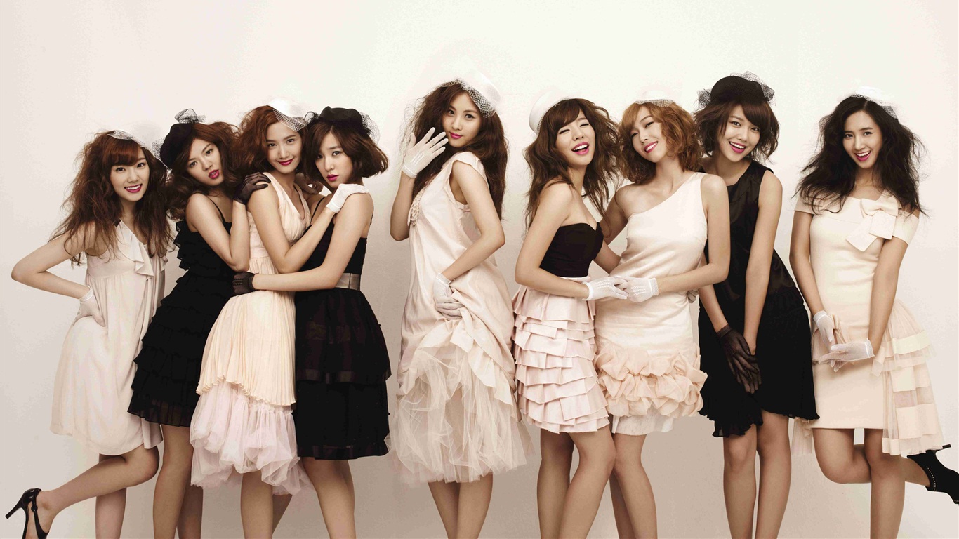 소녀 시대 최신의 HD 배경 화면 모음 #21 - 1366x768