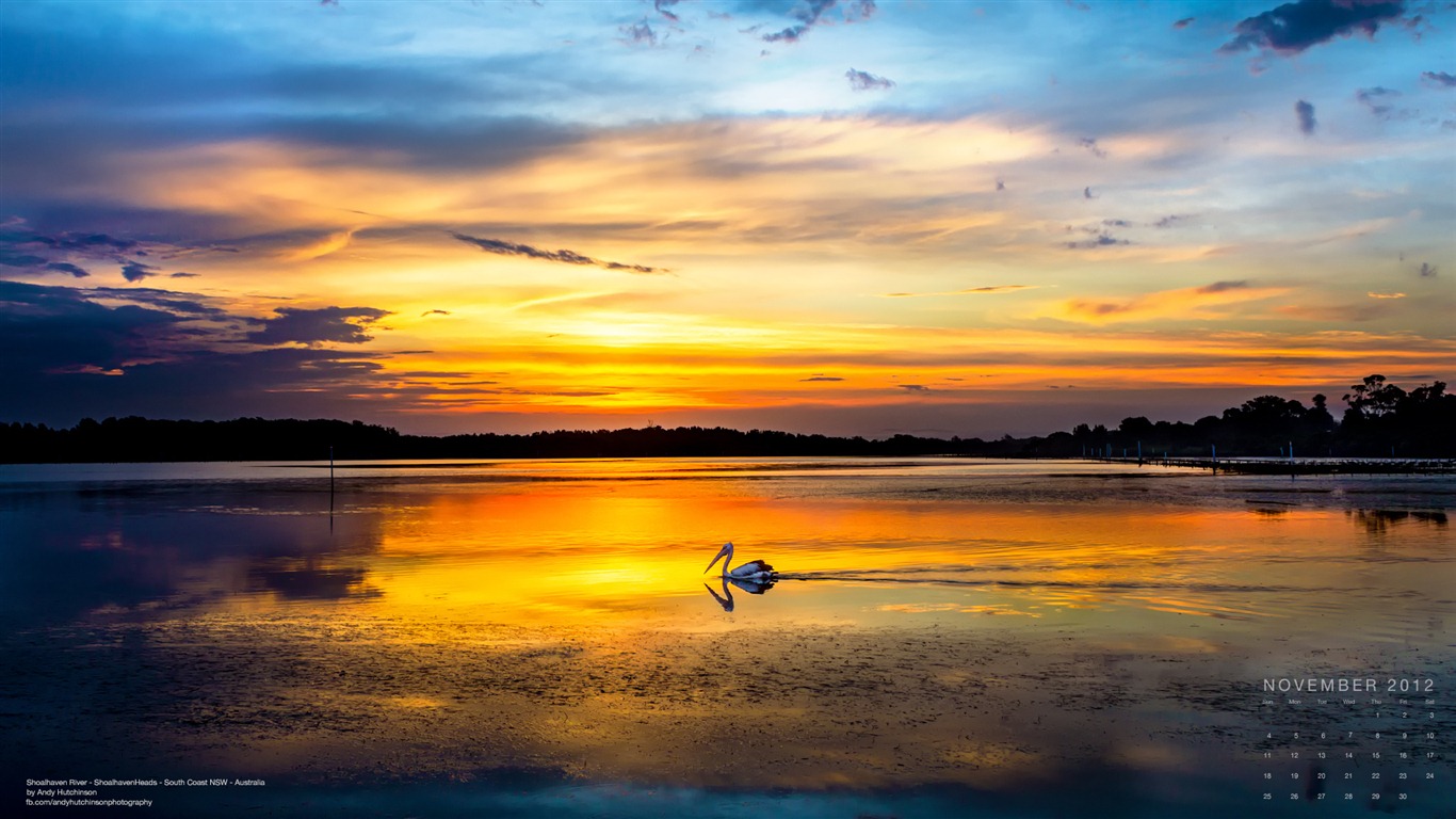 November 2012 Calendar wallpaper (1) #1 - 1366x768
