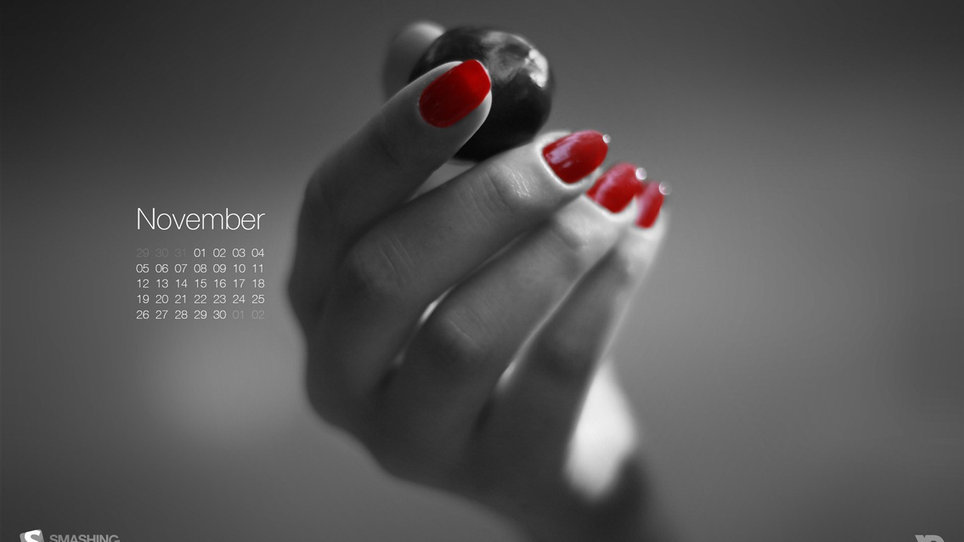 November 2012 Calendar wallpaper (1) #11 - 1366x768