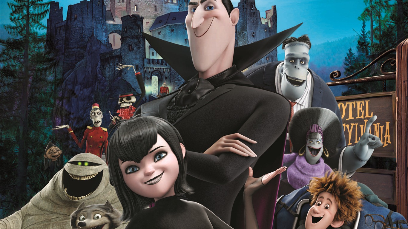 Hotel Transylvania 精靈旅社 高清壁紙 #16 - 1366x768