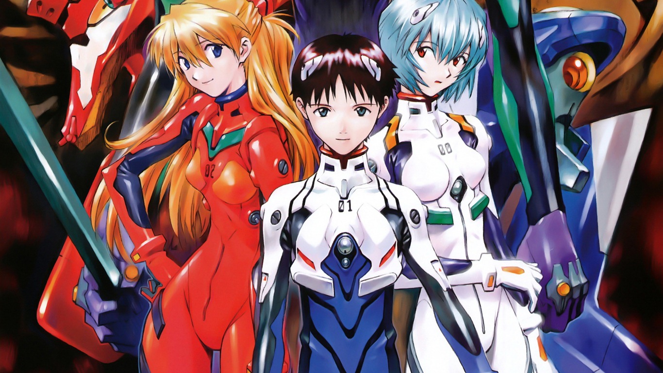 Neon Genesis Evangelion HD Tapety na plochu #1 - 1366x768