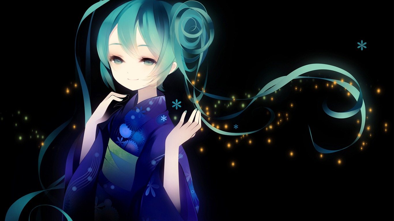 Hatsune Miku series wallpaper (5) #6 - 1366x768