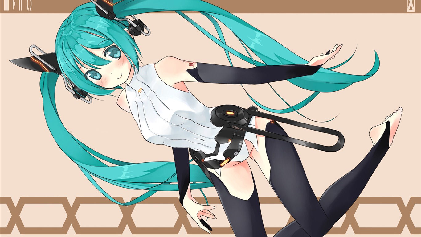 Hatsune Miku series wallpaper (5) #7 - 1366x768