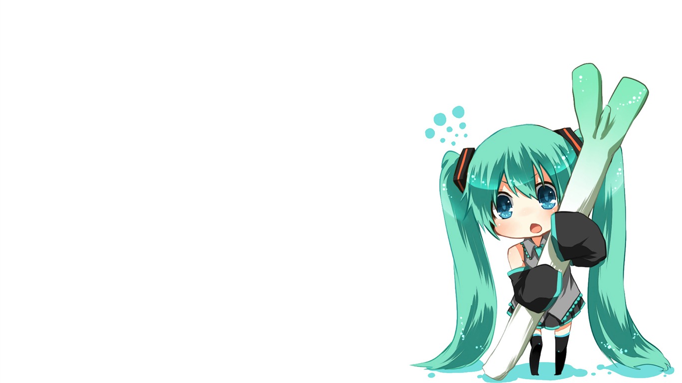 Hatsune Miku серии обои (5) #8 - 1366x768