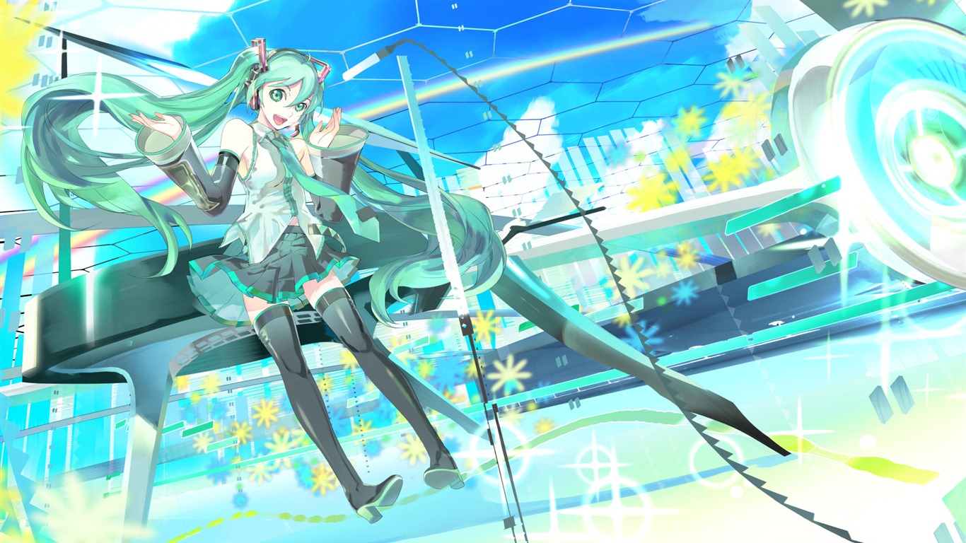 Hatsune Miku 初音未來系列 壁紙(五) #12 - 1366x768