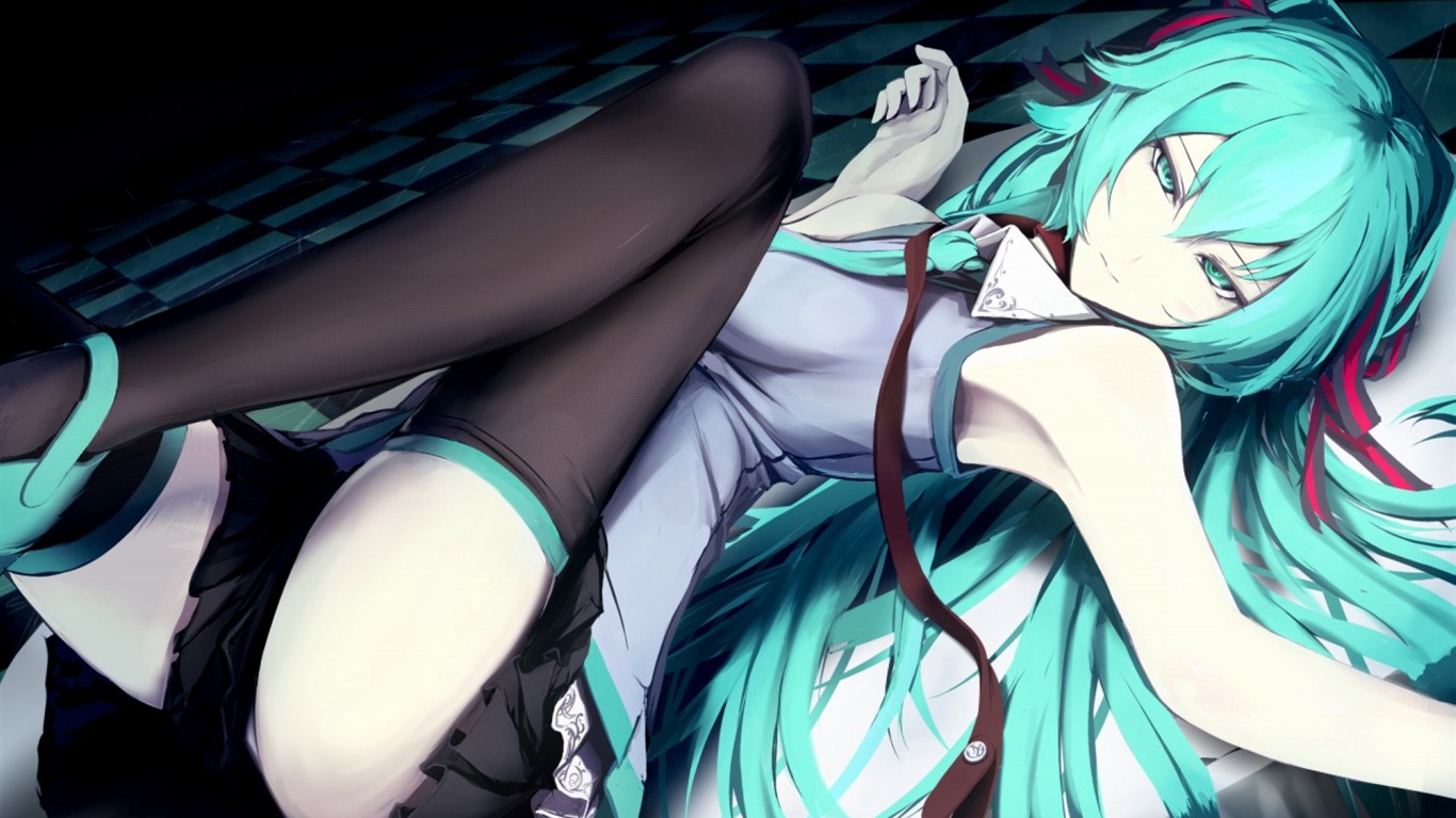 Hatsune Miku series wallpaper (5) #21 - 1366x768