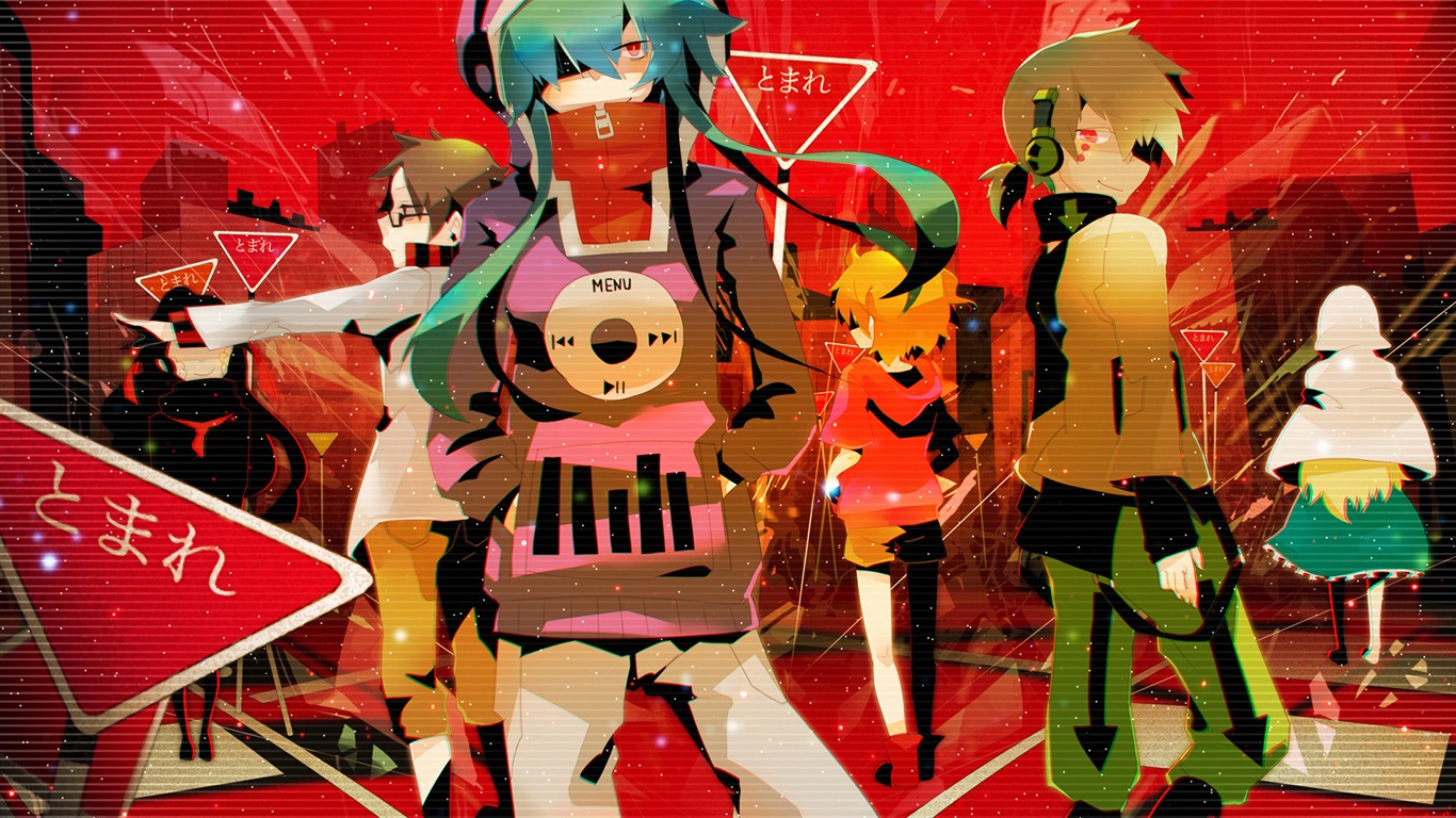 Hatsune Miku řady tapety (5) #22 - 1366x768