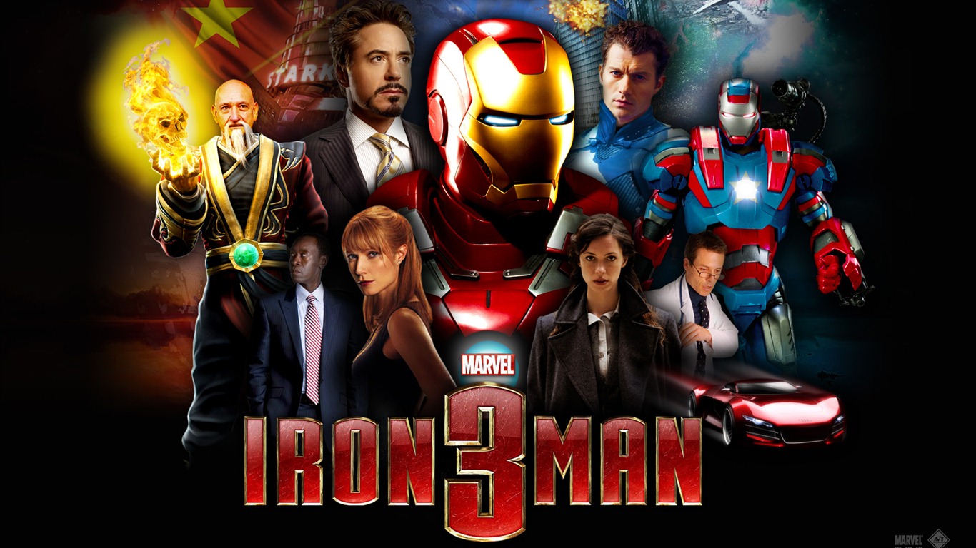 Iron Man 3 HD tapety na plochu #2 - 1366x768