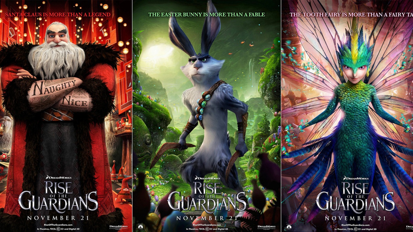 Rise of the Guardians fonds d'écran HD #3 - 1366x768