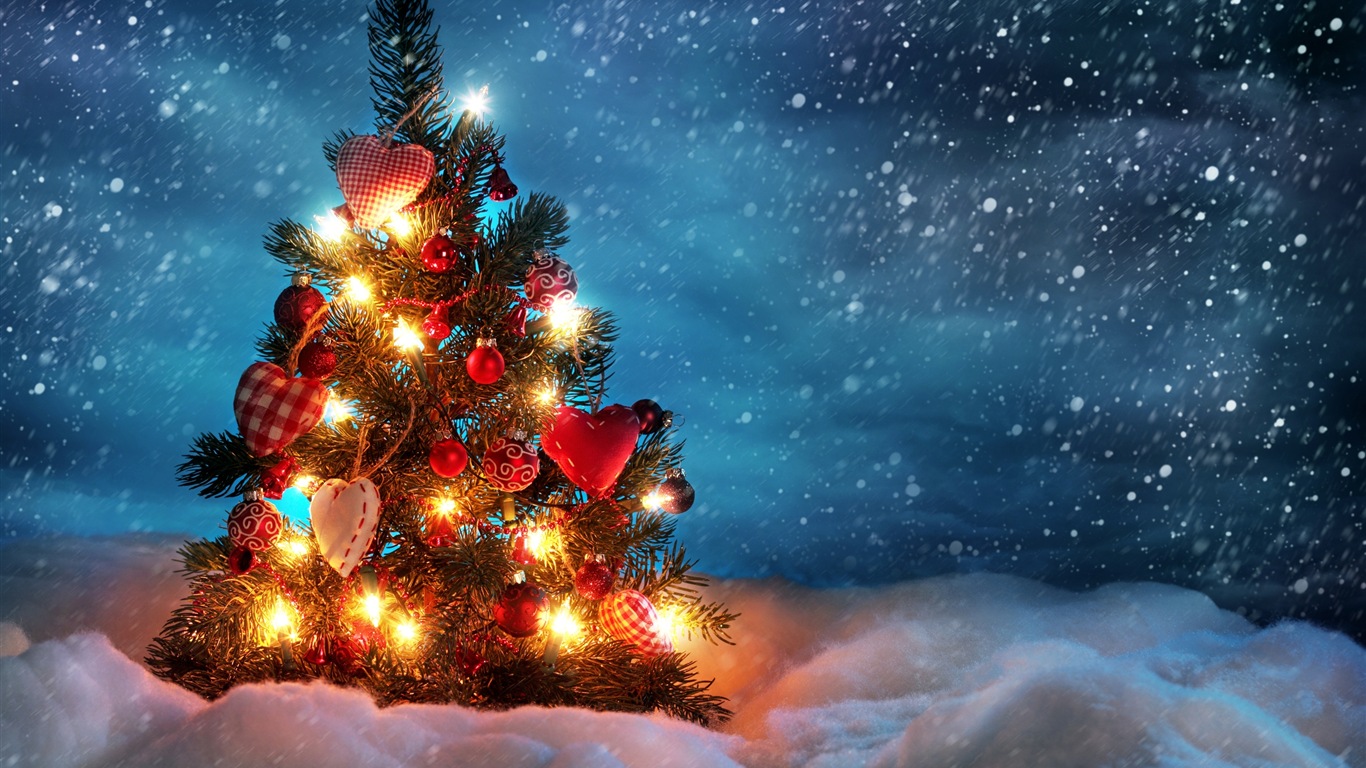 Merry Christmas HD Wallpaper Featured #3 - 1366x768