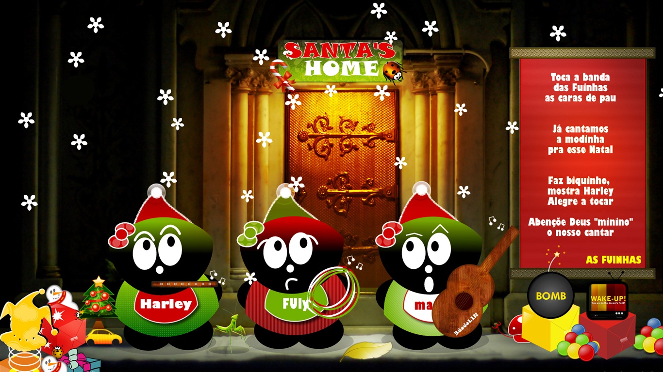 Merry Christmas HD Wallpaper destacados #12 - 1366x768