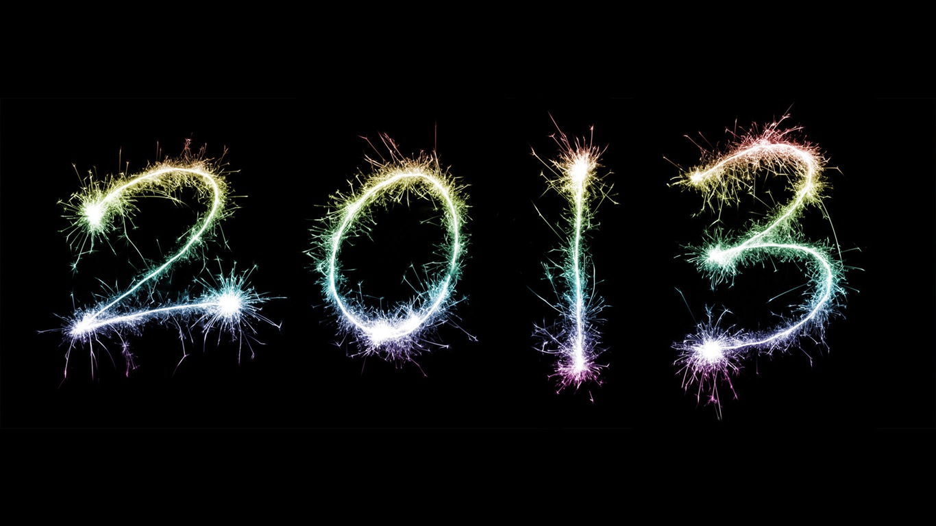 2013年新年快樂 高清壁紙 #1 - 1366x768
