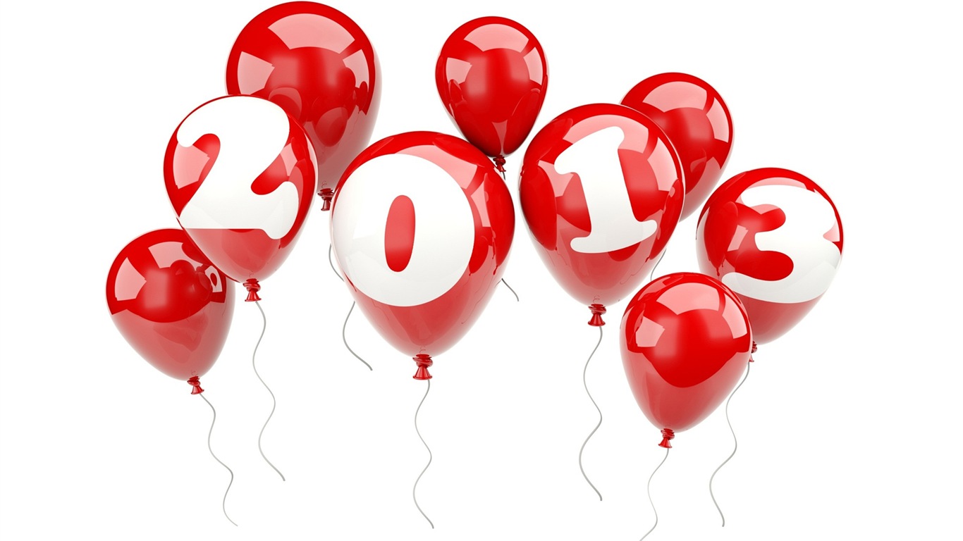 2013 Šťastný Nový Rok HD Tapety na plochu #3 - 1366x768