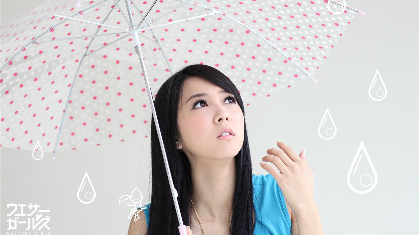 Weather Girls 天氣女孩 高清壁紙 #20 - 1366x768