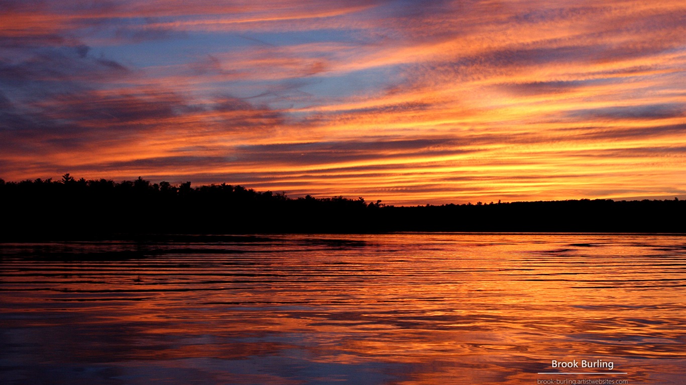 Fonds d'écran Windows 8: Painted Skies #1 - 1366x768