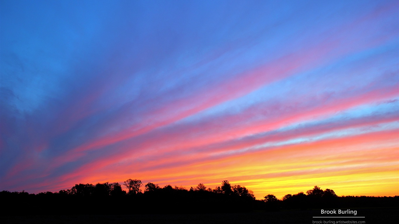 Windows 8 Fondos de pantalla: Painted Skies #5 - 1366x768