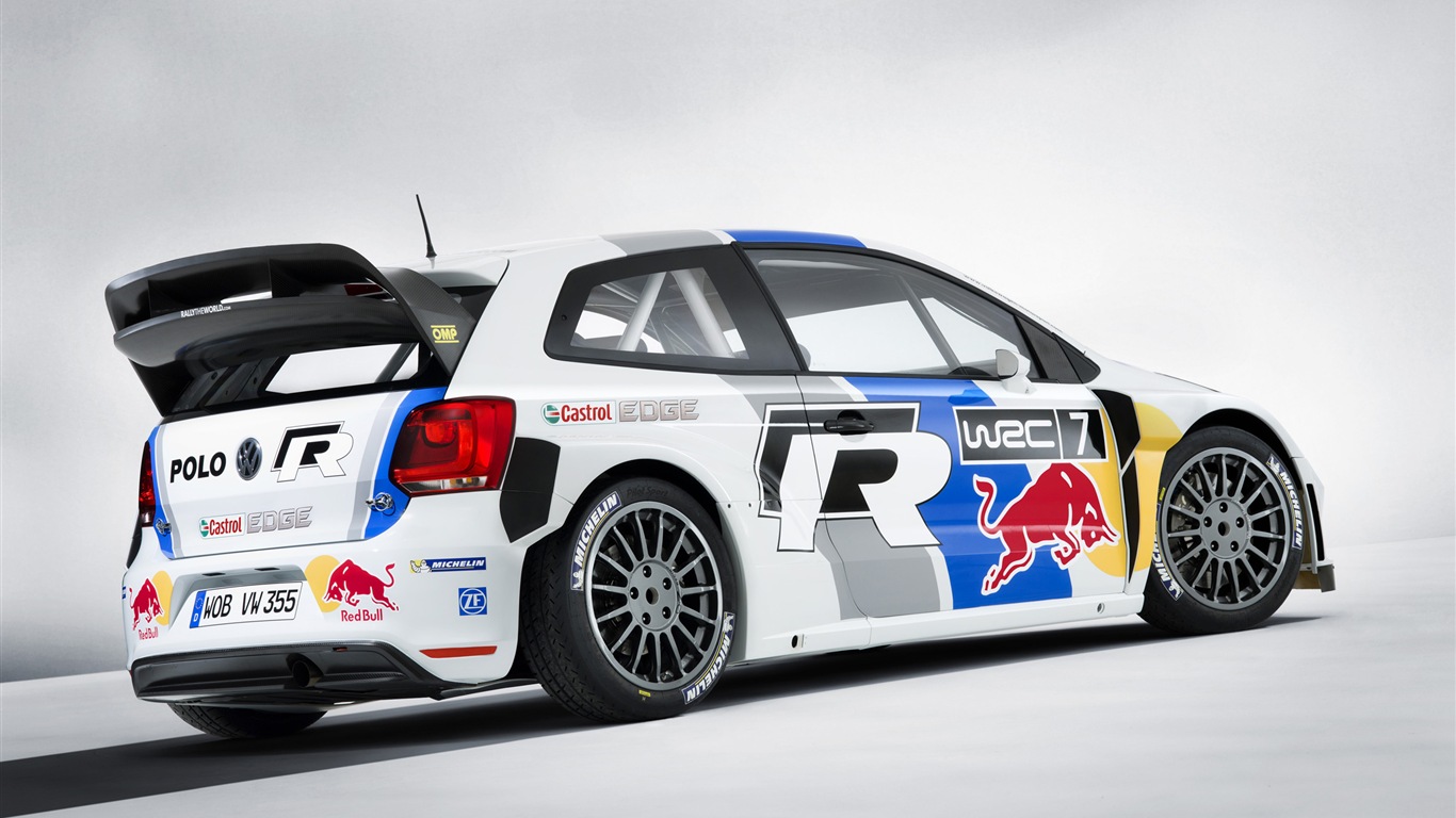 2013 폭스 바겐 폴로 R WRC HD 배경 화면 #2 - 1366x768