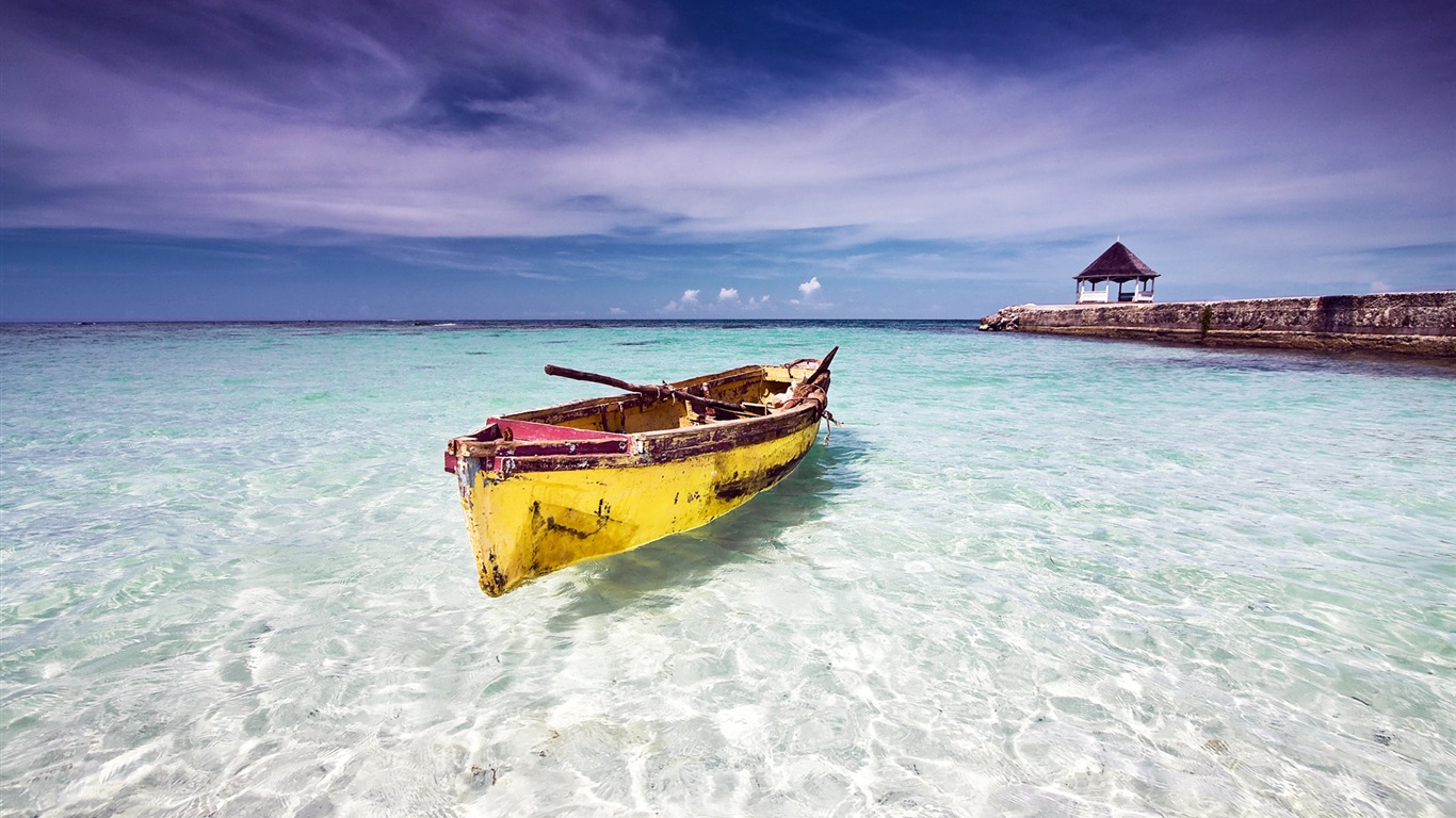 Windows 8 na plochu: Karibik Shores #1 - 1366x768