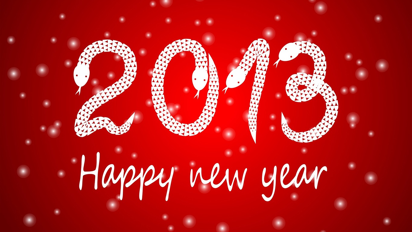 2013 New Year theme creative wallpaper(1) #1 - 1366x768