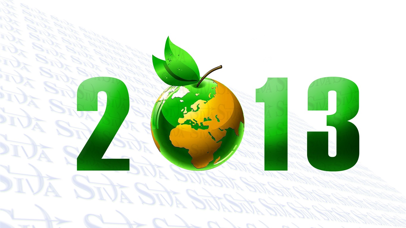 2013 New Year theme creative wallpaper(1) #5 - 1366x768