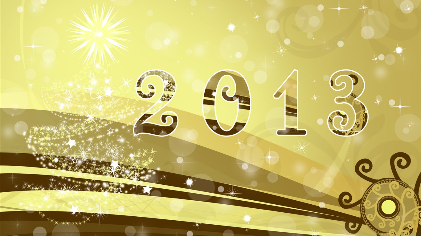 2013 新年主題 創意壁紙(一) #7 - 1366x768