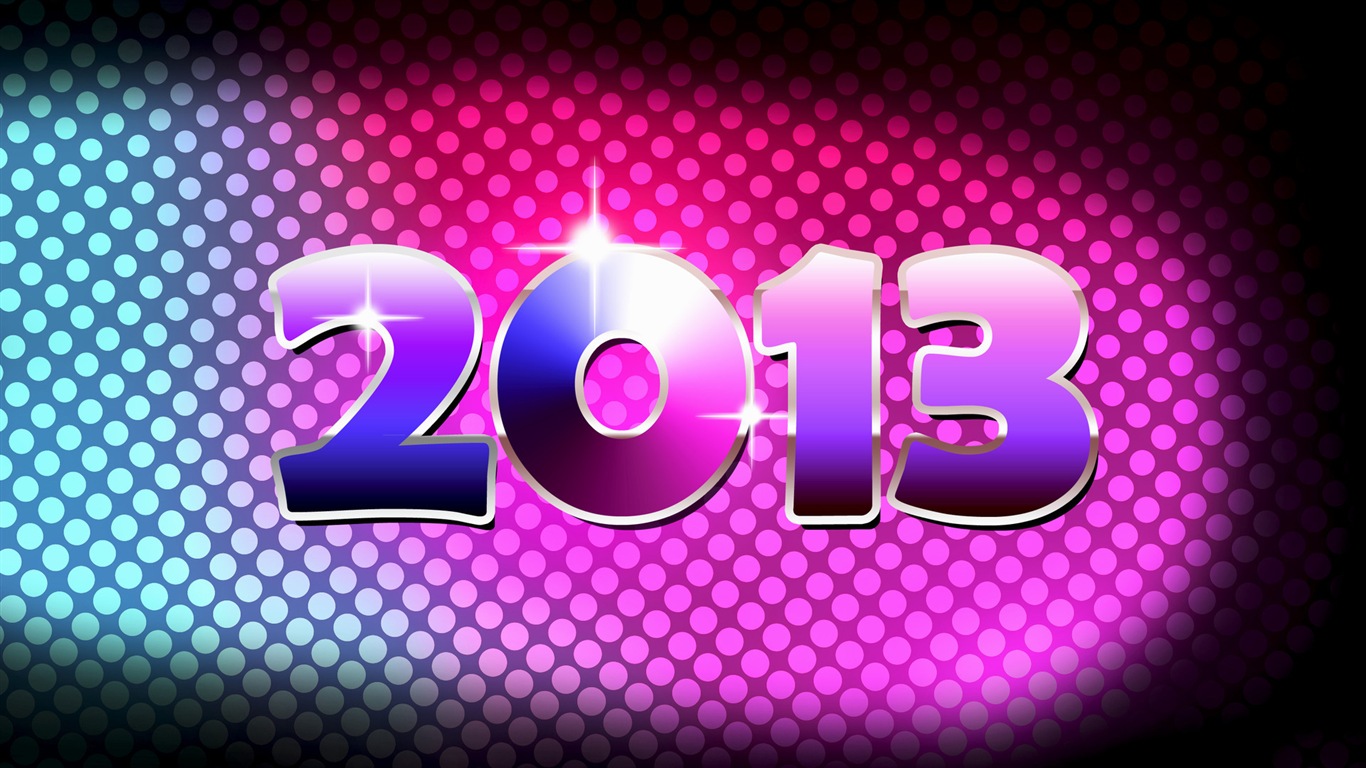 2013 New Year theme creative wallpaper(1) #9 - 1366x768