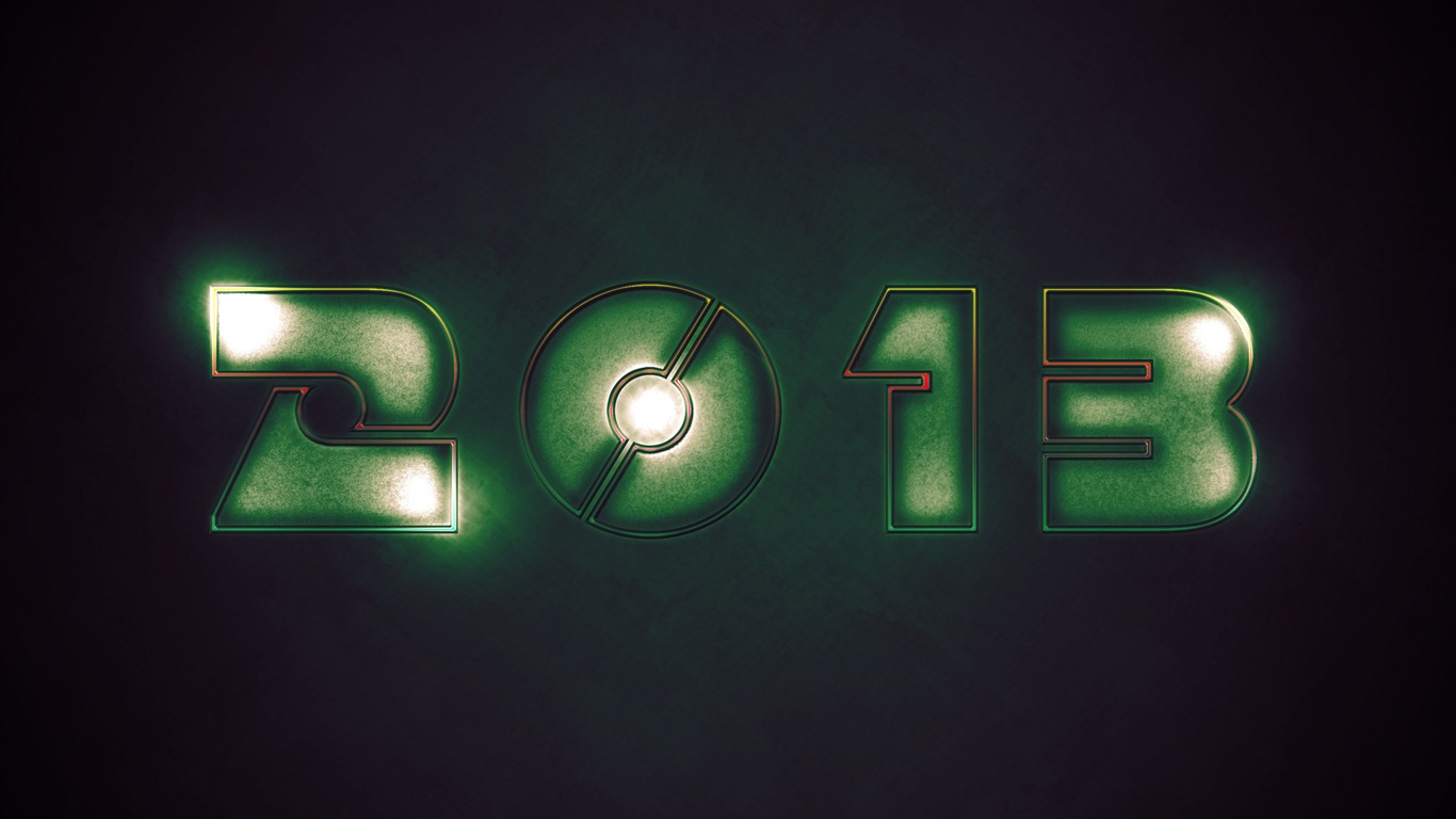 2013 New Year theme creative wallpaper(1) #10 - 1366x768