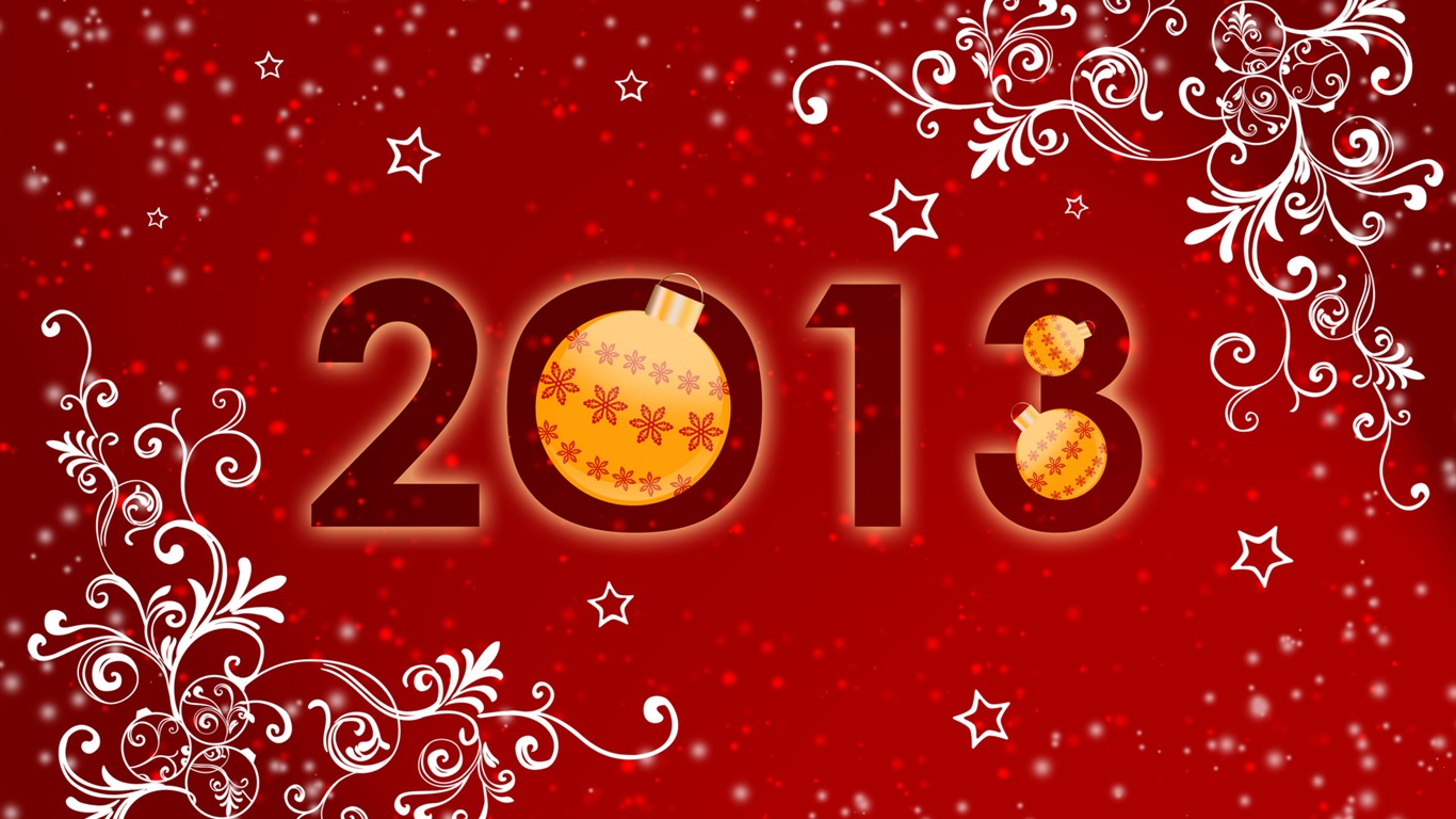 2013 새해 테마 창작 배경 화면 (1) #13 - 1366x768