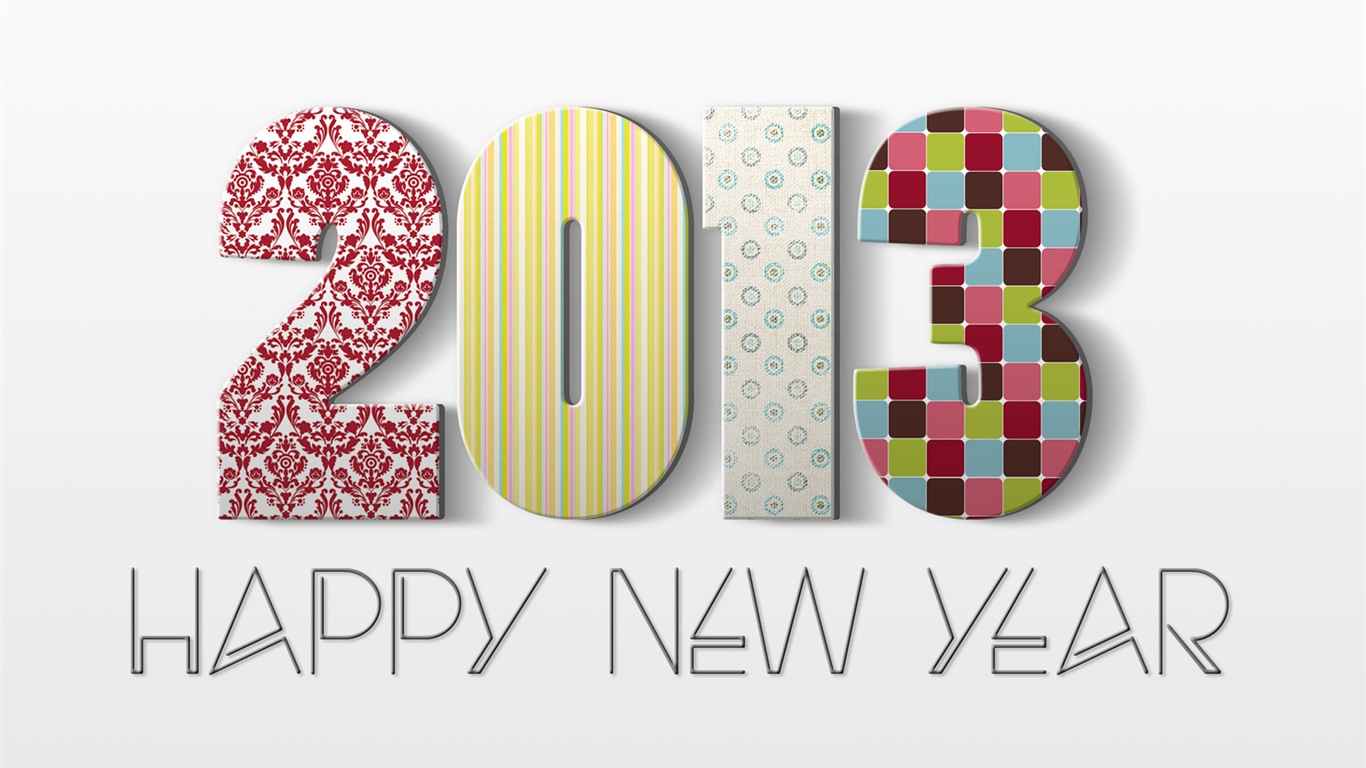 2013 新年主題 創意壁紙(一) #15 - 1366x768