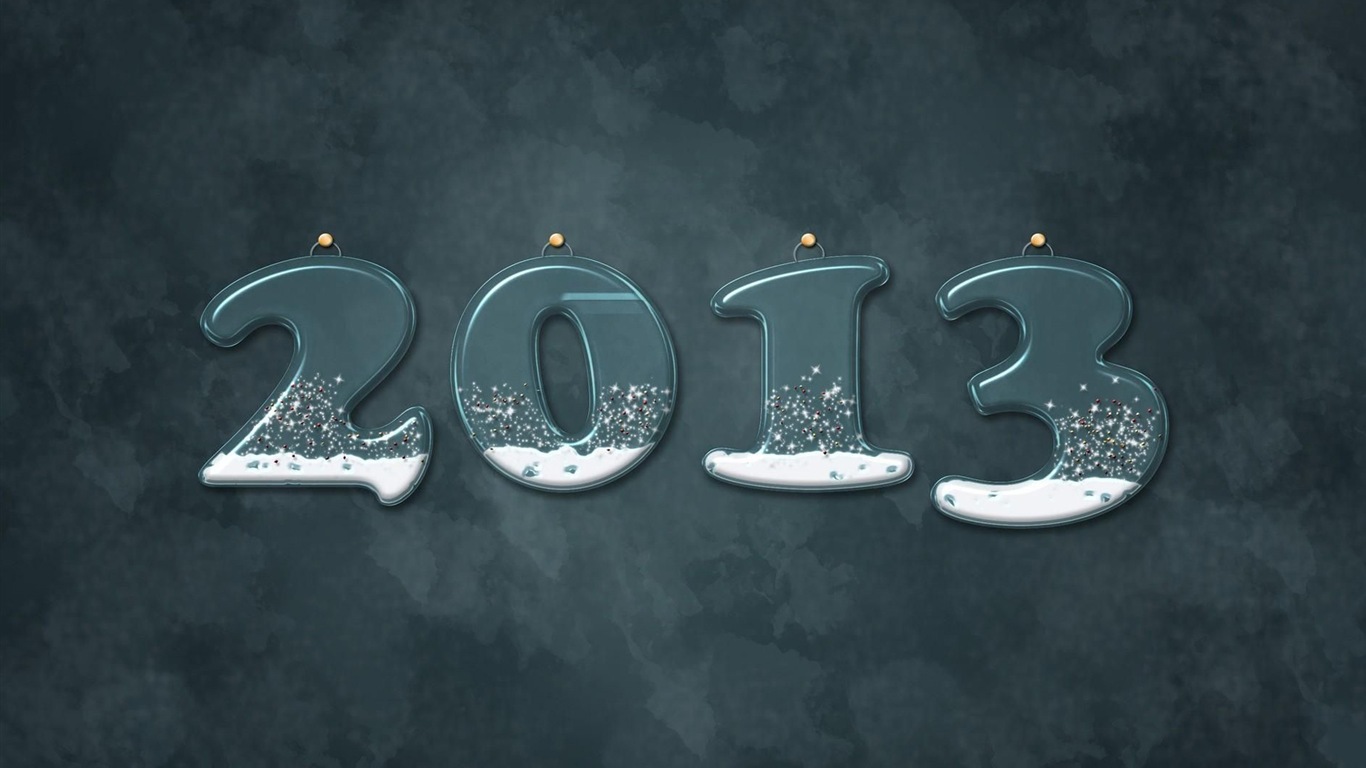 2013 새해 테마 창작 배경 화면 (1) #18 - 1366x768