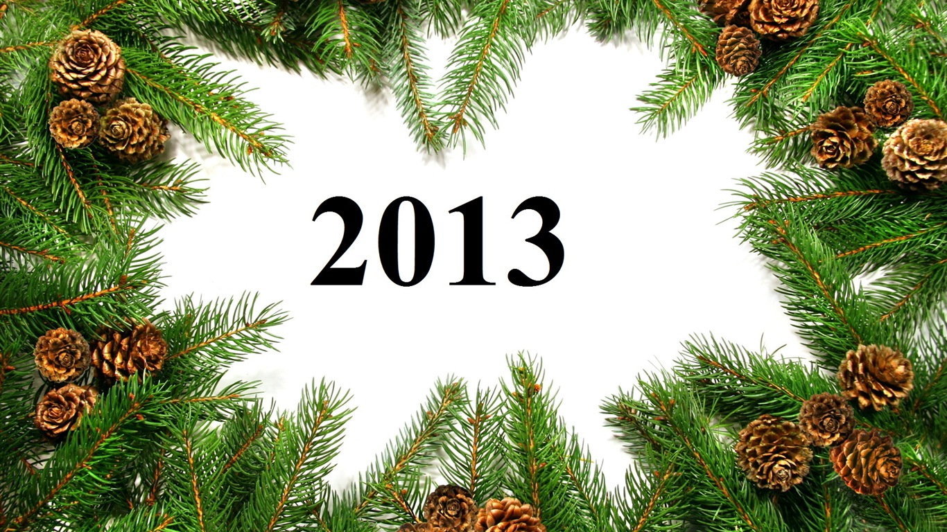 2013 New Year theme creative wallpaper(1) #20 - 1366x768