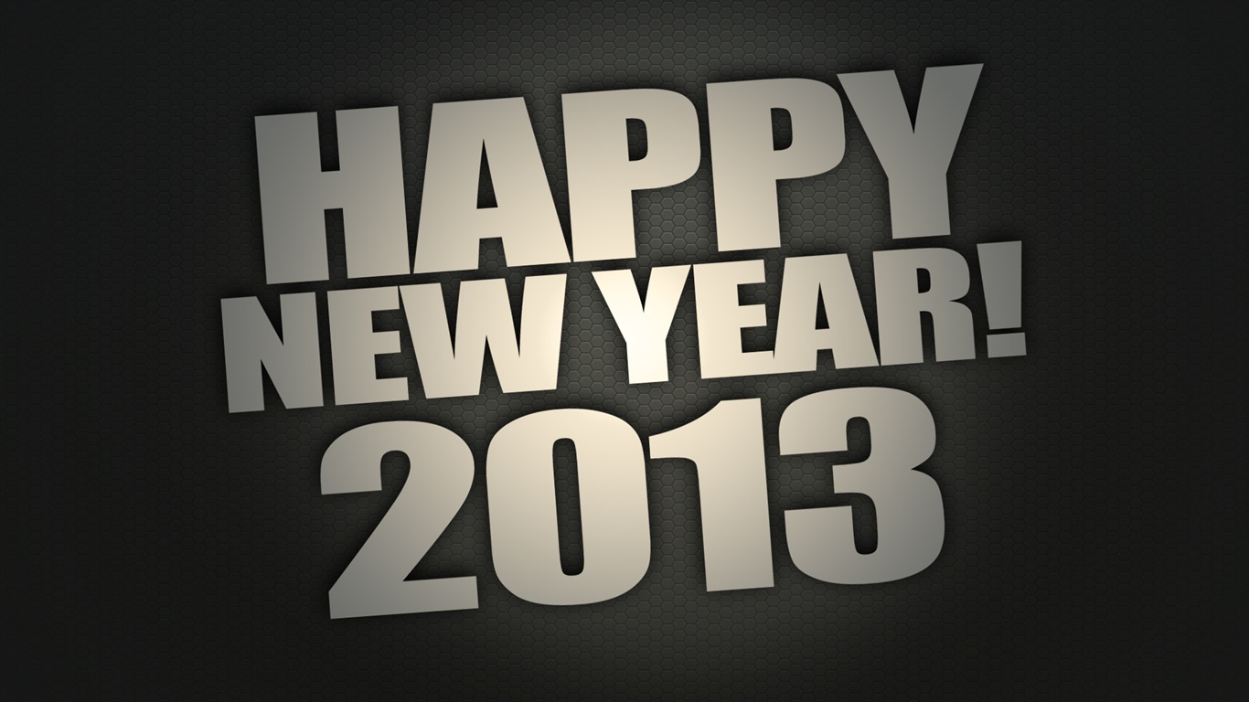 2013 New Year theme creative wallpaper(2) #2 - 1366x768