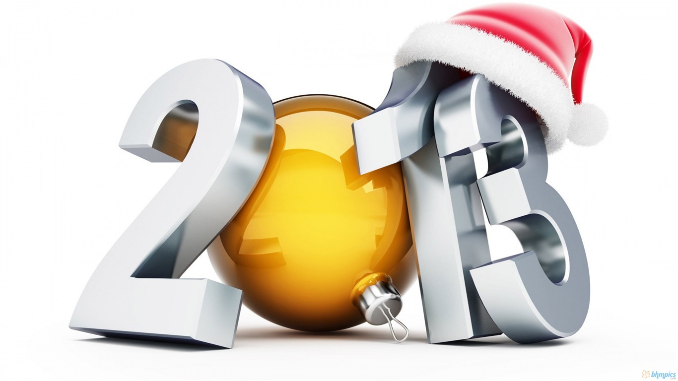 2013 New Year theme creative wallpaper(2) #7 - 1366x768