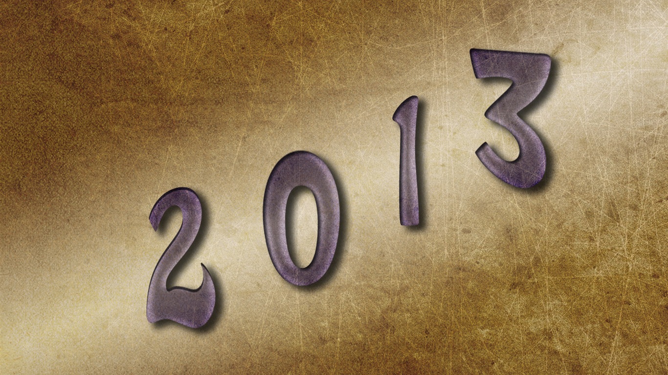 2013 New Year theme creative wallpaper(2) #8 - 1366x768