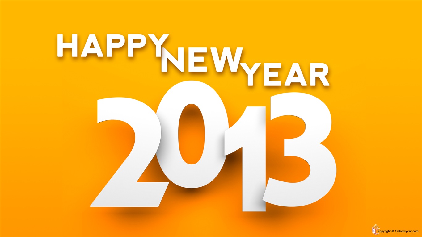 2013 新年主題 創意壁紙(二) #9 - 1366x768