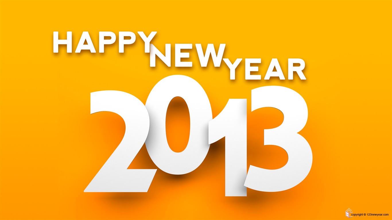 2013 New Year theme creative wallpaper(2) #9 - 1366x768