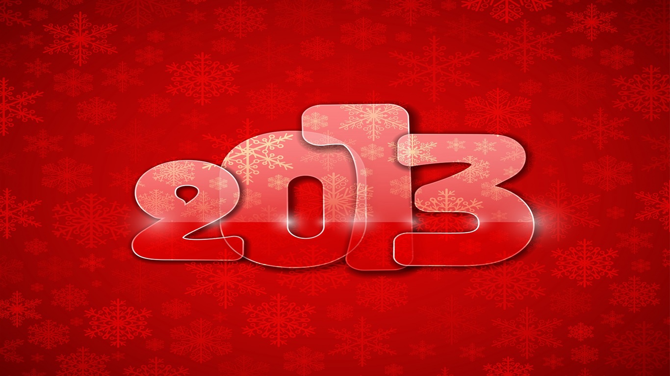 2013 Año Nuevo fondo de pantalla tema creativo (2) #10 - 1366x768