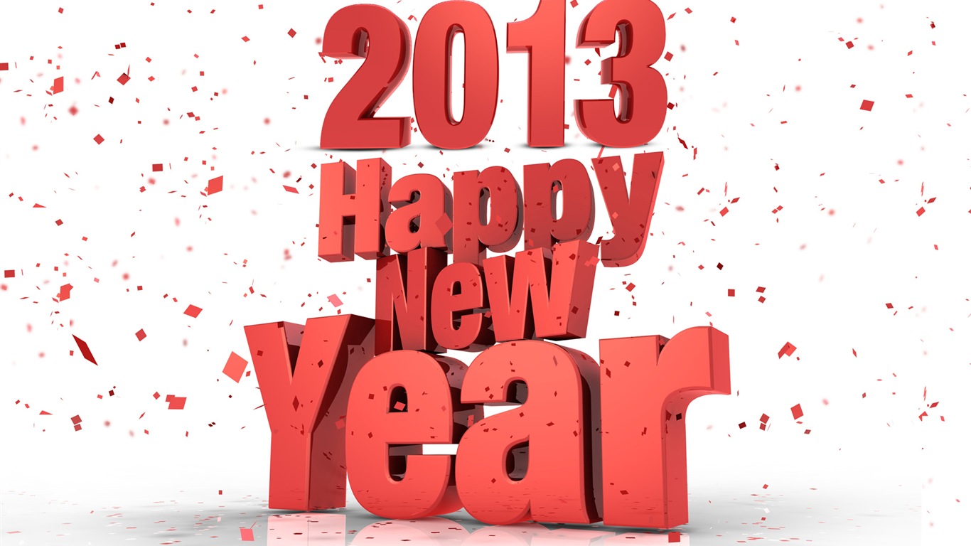 2013 New Year theme creative wallpaper(2) #11 - 1366x768